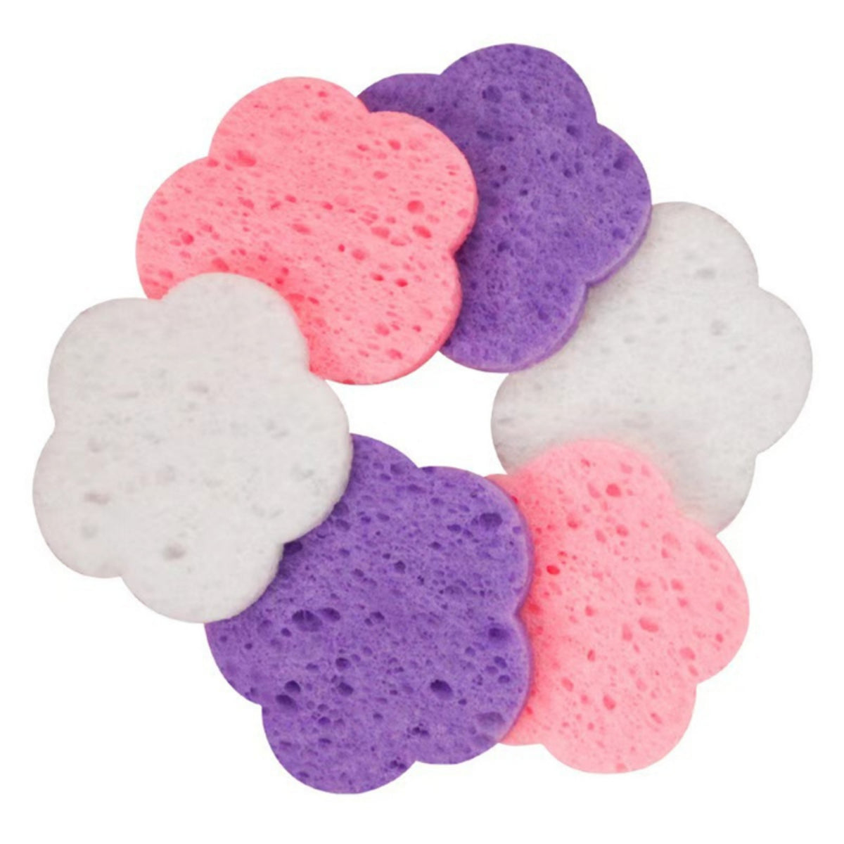 100 Piece Custom Natural Plant Fiber Compressed Face Wash Sponges Facial Cleansing Reusable Sponge for Makeup Remover